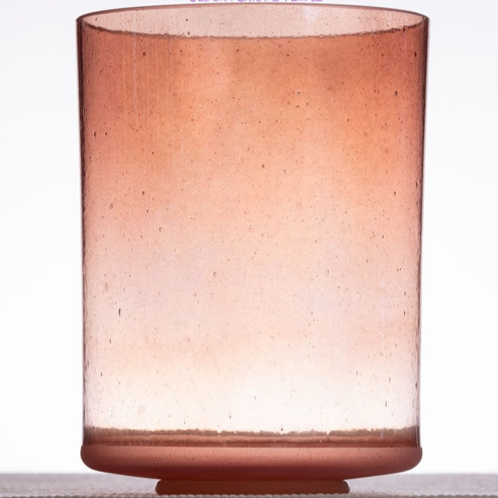 8" A#+20 Rose Quartz Palladium Crystal Singing Bowl
