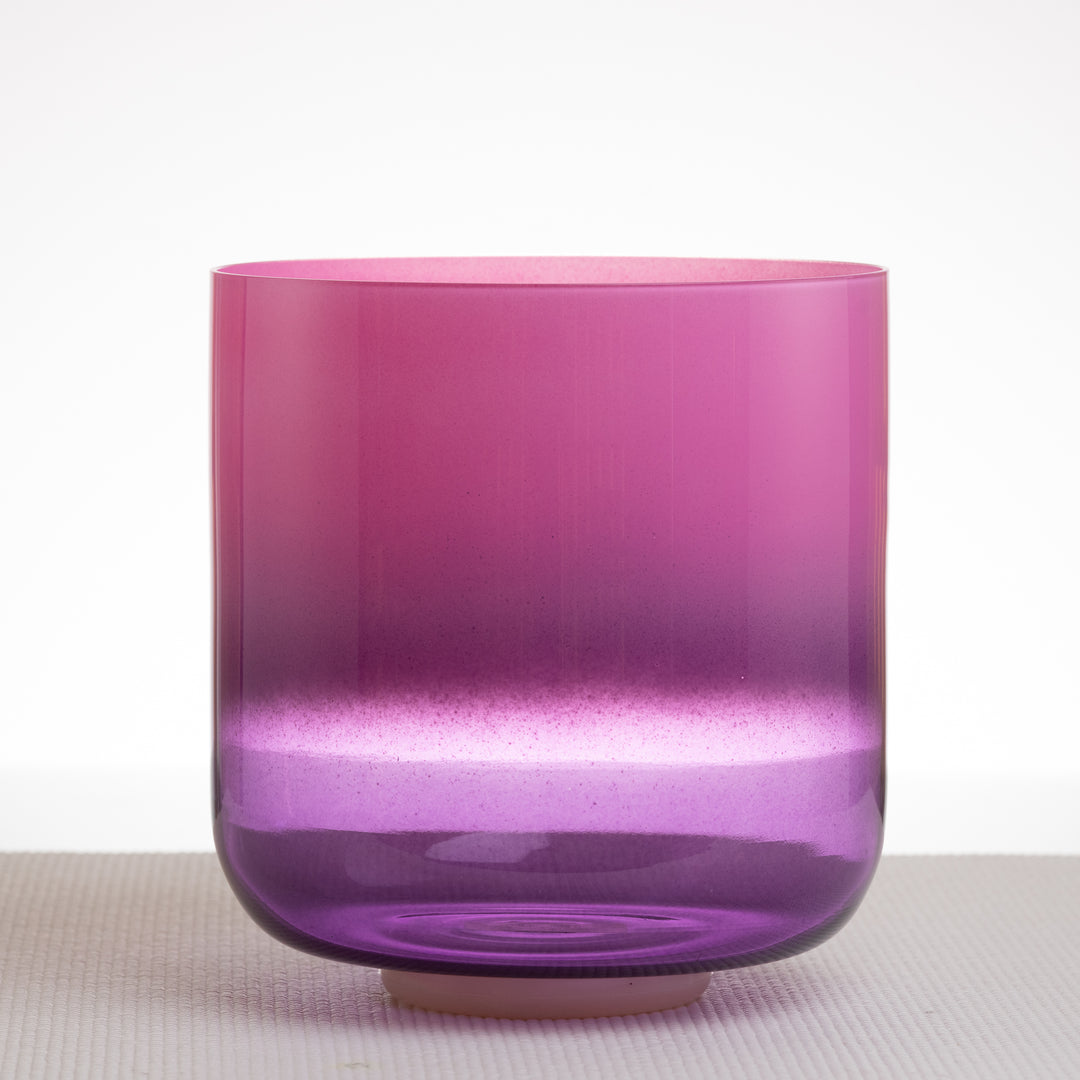 9" E-10 Blossoming Heart Crystal Singing Bowl