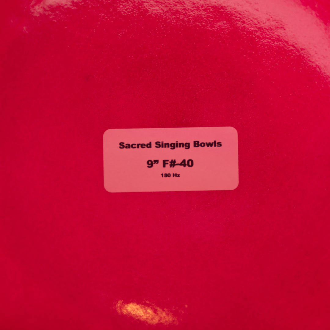 9" F#-40 Rose Garden Singing Bowl