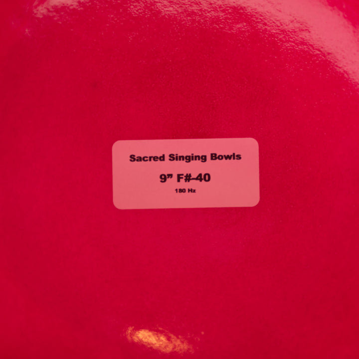 9" F#-40 Rose Garden Singing Bowl