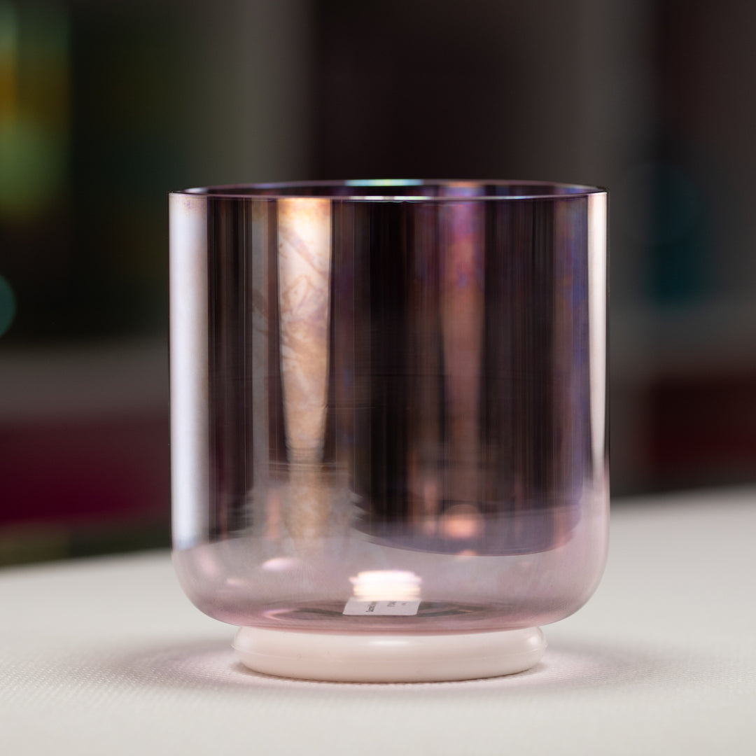 6" D#-46 Solar Violet Crystal Singing Bowl