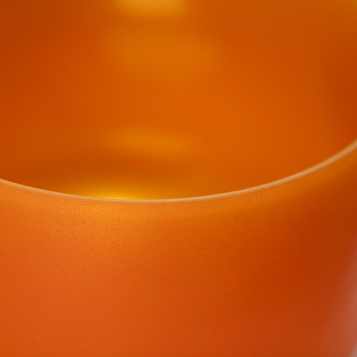 12" C#-27 Setting Sun Frosted Crystal Singing Bowl