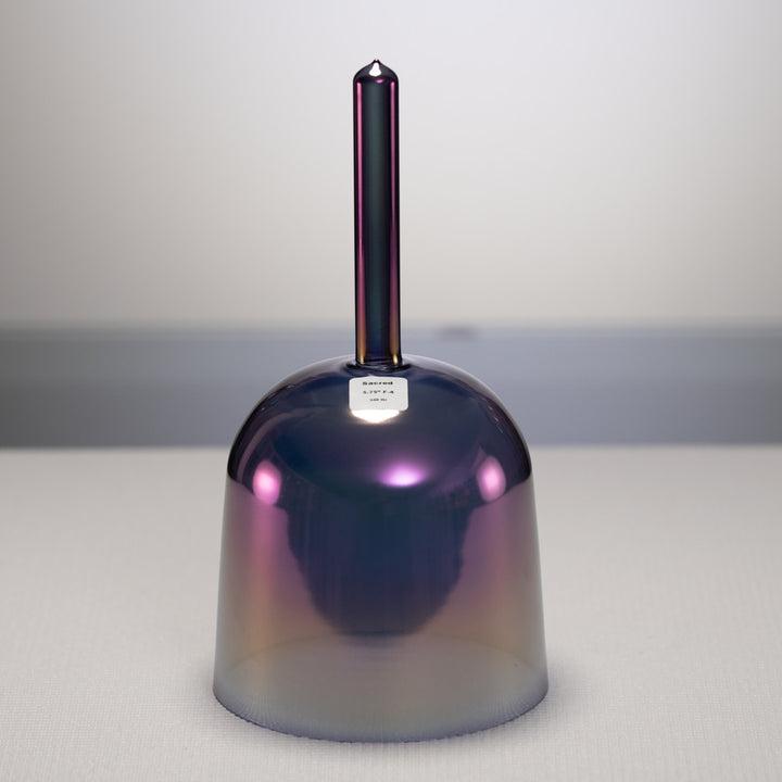 5.75" F-4 Amethyst Activation Crystal Singing Bowl, Handheld