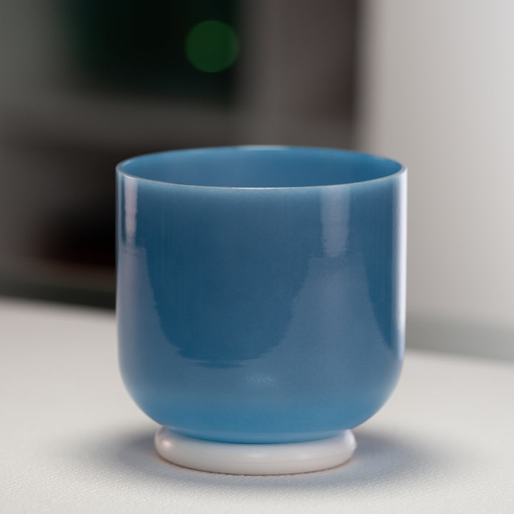 6" A#-8 Indigo Child Crystal Singing Bowl, Perfect Pitch