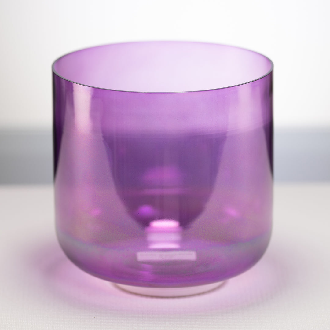 8" C-26 Lavender Lotus Crystal Singing Bowl