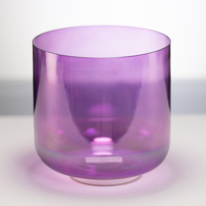 8" C-26 Lavender Lotus Crystal Singing Bowl