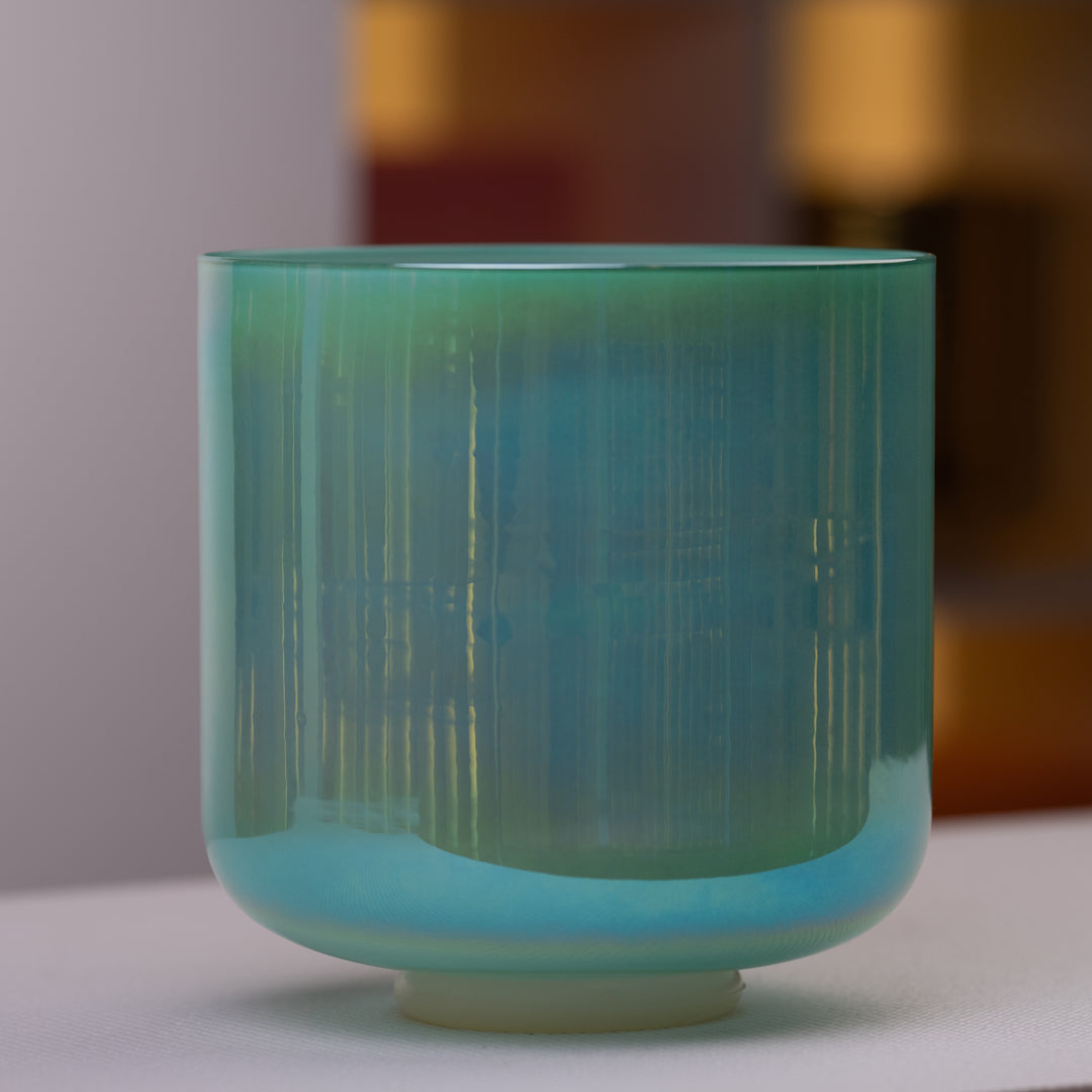 9.25" F+45 Serene Sea Crystal Singing Bowl