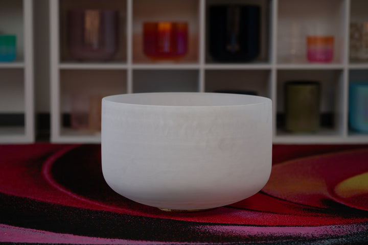 24" C+30 Frosted Crystal Singing Bowl