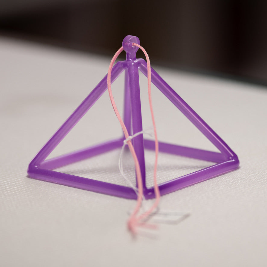 4.75" F#-32 Light Purple Crystal Pyramid