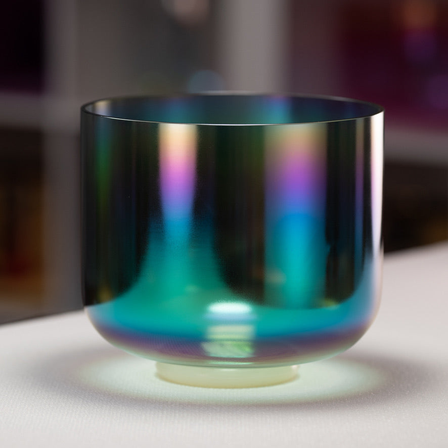 9" C+4 Earth Magic Crystal Singing Bowl, Perfect Pitch