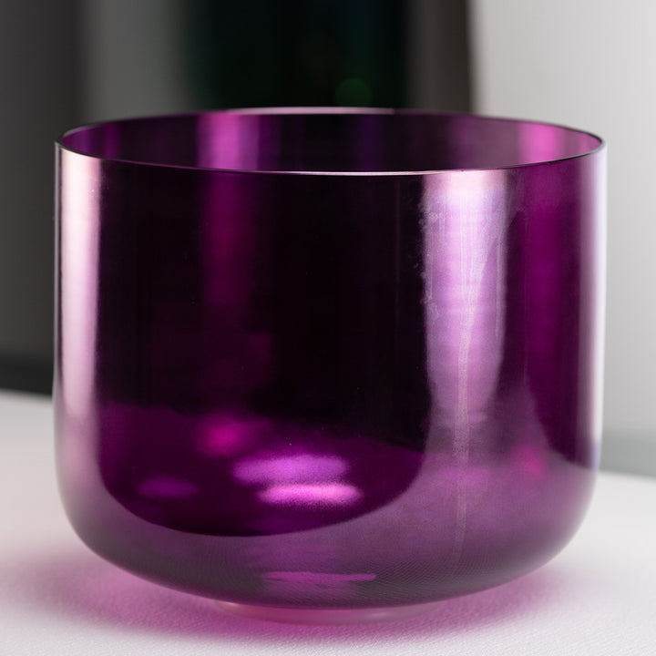 12" C#-22 Healing Violet Flame Crystal Singing Bowl