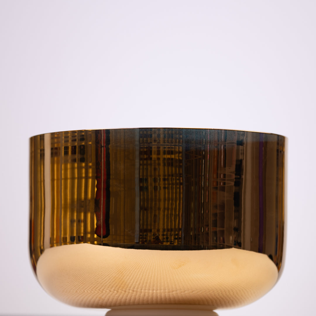 9.75" A#-31 24k Gold & Crystal Singing Bowl