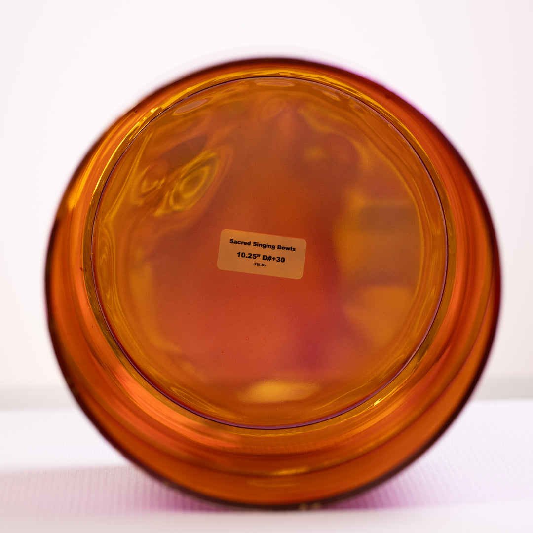 10.25" D#+30 Magenta & Gold Crystal Symphony Bowl