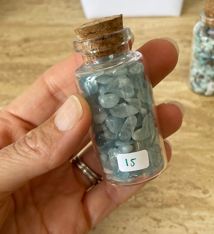 Aquamarine Chip Bottle