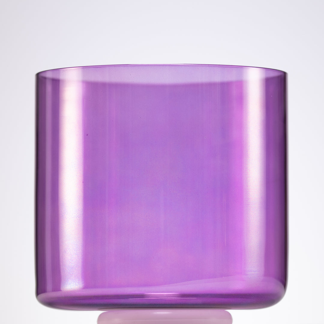 8" B+46 Lavender Lotus Crystal Singing Bowl
