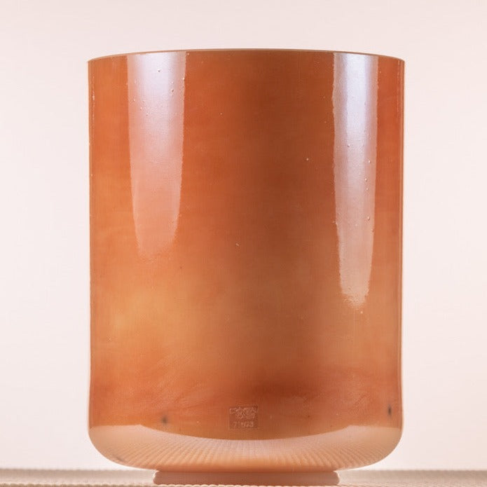 7" E+40 Sunstone White Light Angel Gold Tall Crystal Singing Bowl