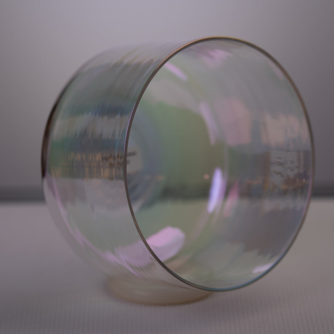9.5" C#-37 Prismatic Crystal Singing Bowl