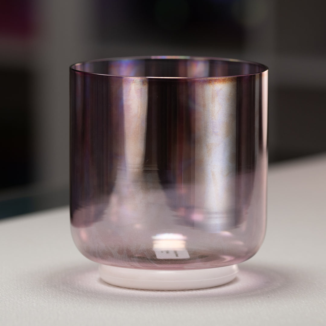 6" D#-46 Solar Violet Crystal Singing Bowl