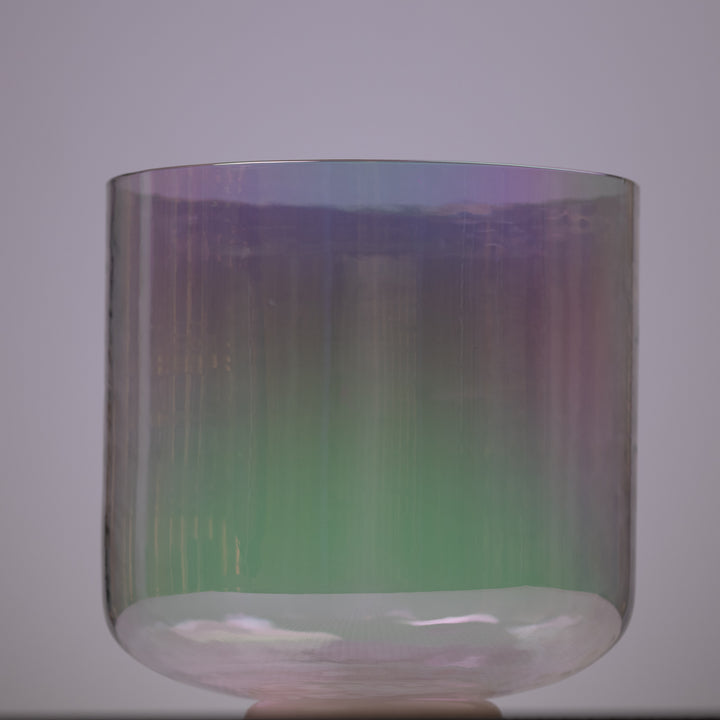 9" F#-21 Prismatic Crystal Singing Bowl