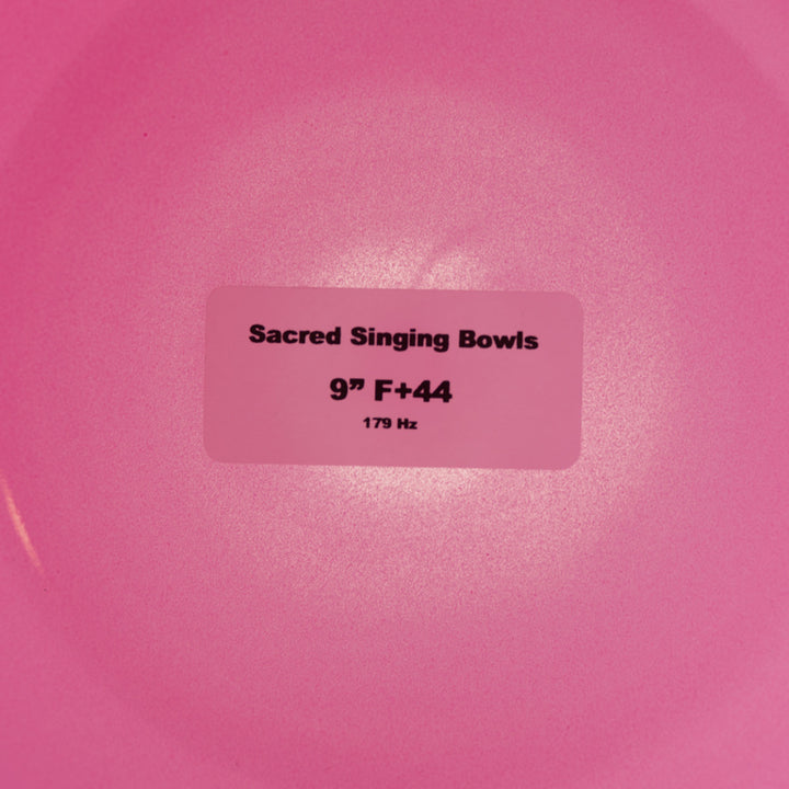 9” F+44 Rose Blossom Crystal Singing Bowl, Prismatic