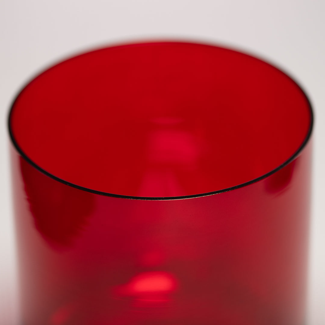 7" F-1 Ruby Ray Crystal Singing Bowl, Perfect Pitch