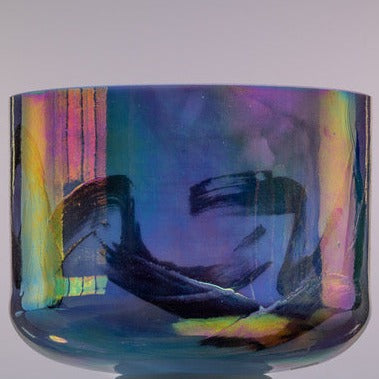 Lepidolite & Platinum Crystal Singing Bowl