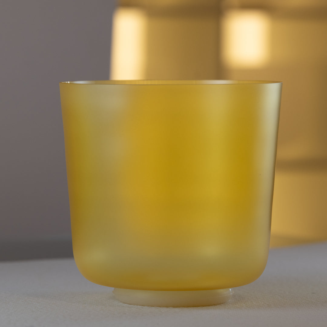 8.25" E-13 Radiant Sun Crystal Singing Bowl