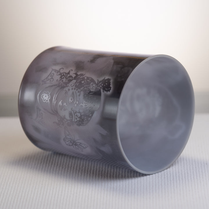8" D#+45 Sugilite etched with Baby Krishna, Crystal Tones™