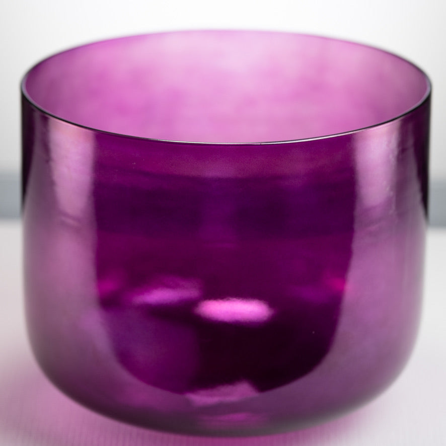 12" C#-22 Healing Violet Flame Crystal Singing Bowl