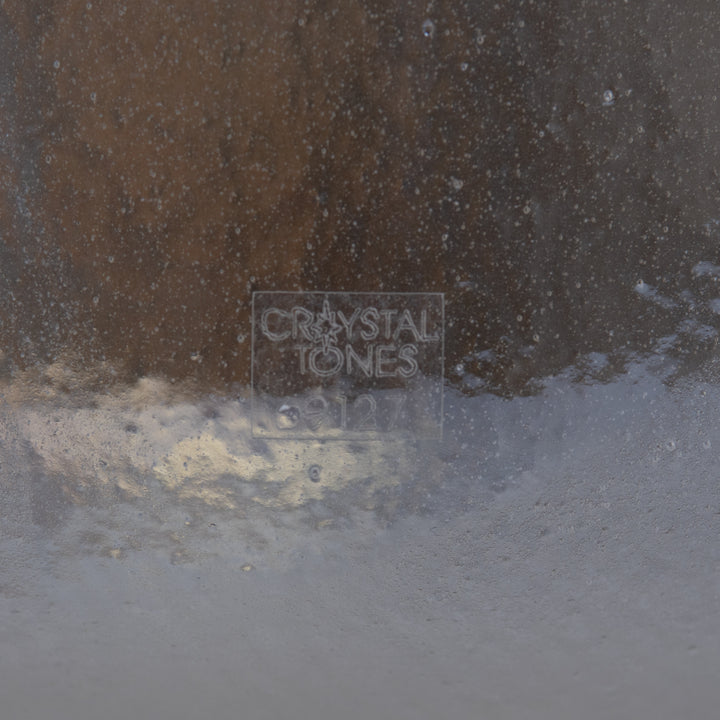 9" F+30 Azeztulite White Light Aura Gold, Crystal Tones™