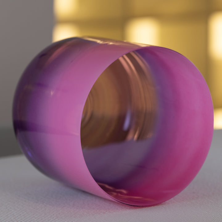 9" E-10 Blossoming Heart Crystal Singing Bowl