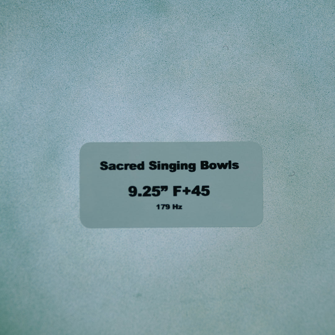 9.25" F+45 Serene Sea Crystal Singing Bowl