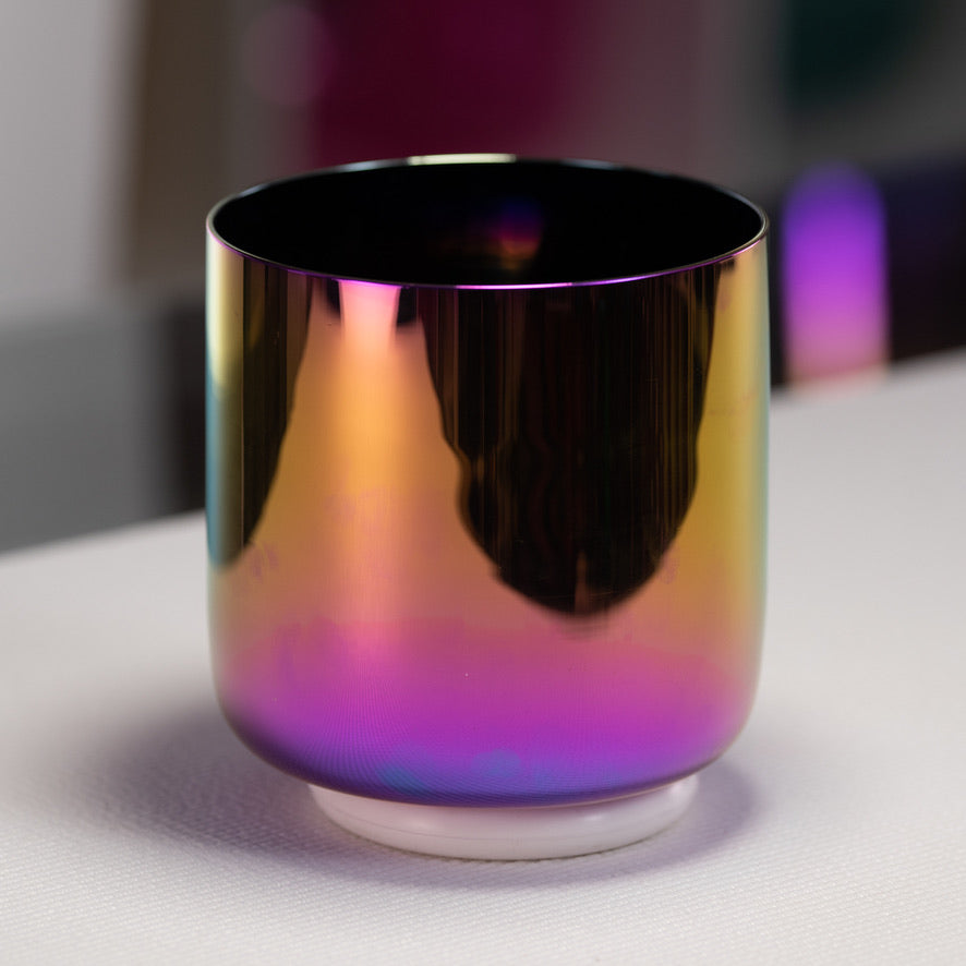 6" E+8 Celestial Rainbow Singing Bowl, Perfect Pitch