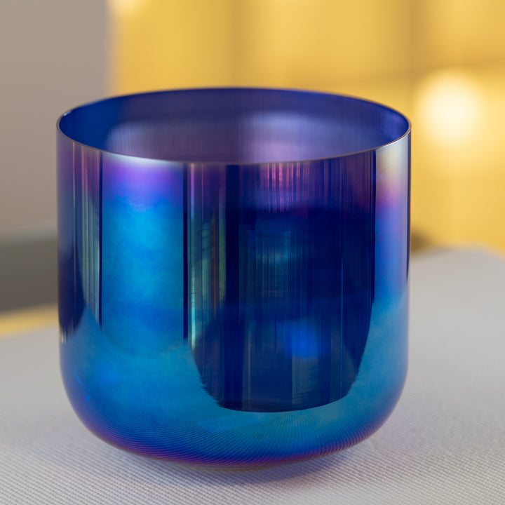 10" B-36 Sapphire Spirit & Prismatic Crystal Bowl