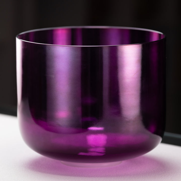 12" C#-22 Healing Violet Flame Crystal Singing Bowl