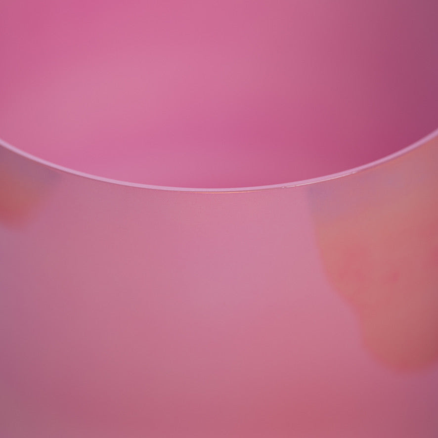 9” F+44 Rose Blossom Crystal Singing Bowl, Prismatic