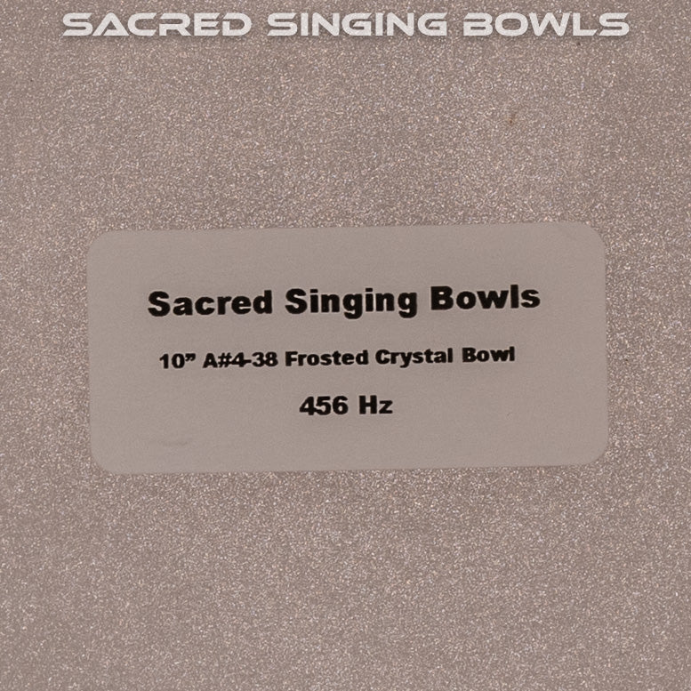 10" A#-38 Frosted Singing Bowl