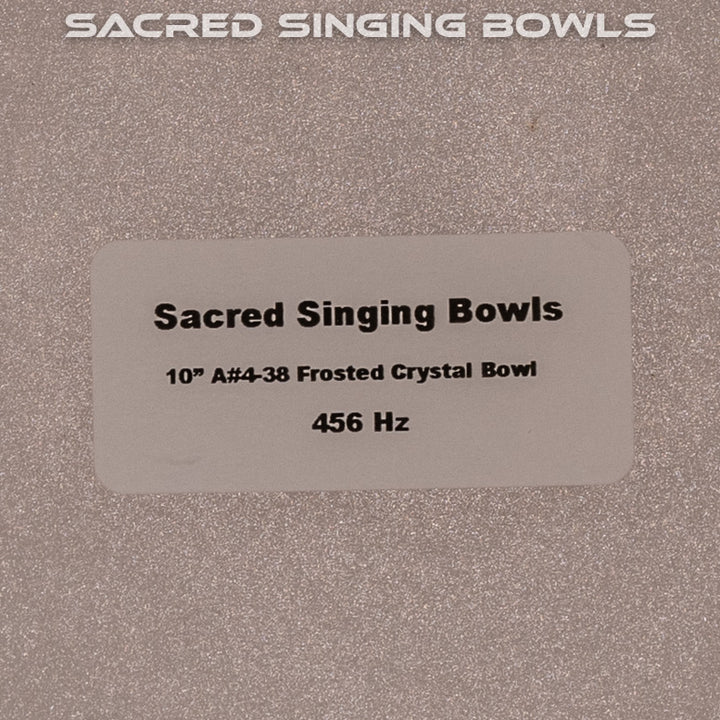 10" A#-38 Frosted Singing Bowl