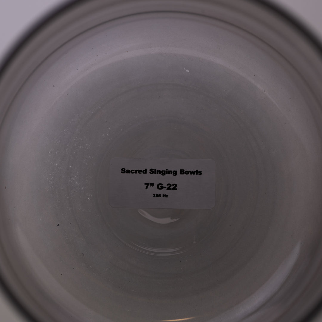 7" G-22 Midnight Magic Crystal Singing Bowl