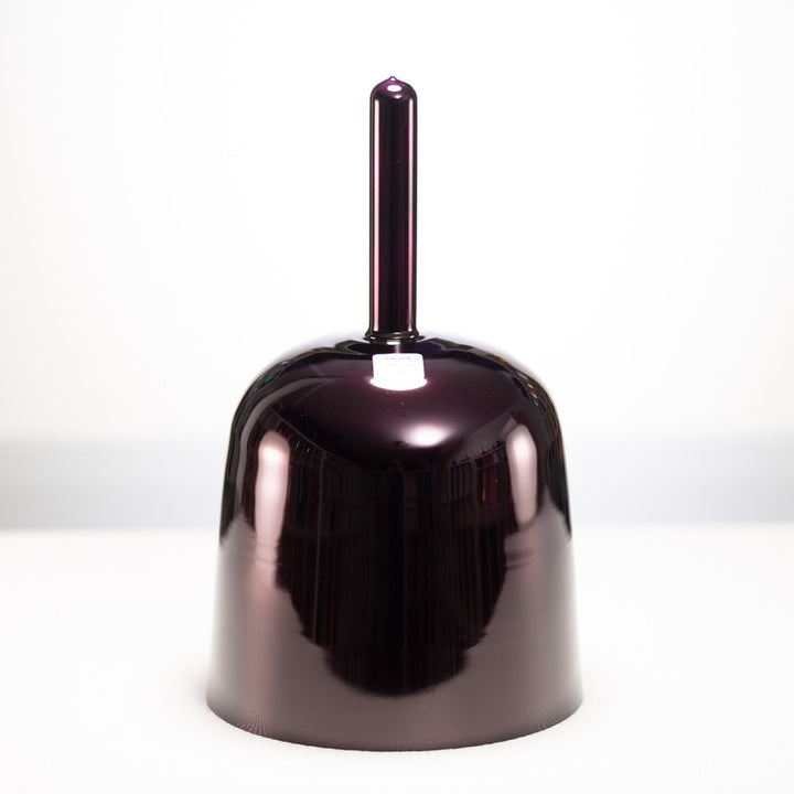 7.75" C-6 Divine Violet Flame Crystal Singing Bowl, 24k Gold inside