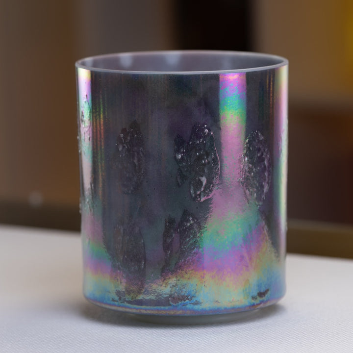 8" Anchi & Platinum Singing Bowl in a tall style from Crystal Tones