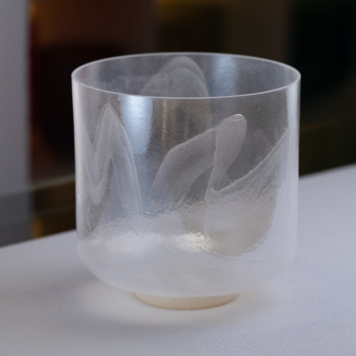 9" F+30 Azeztulite White Light Aura Gold, Crystal Tones™