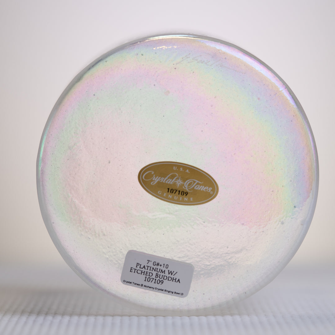7" G#+10 Platinum etched with Buddha, Crystal Tones™