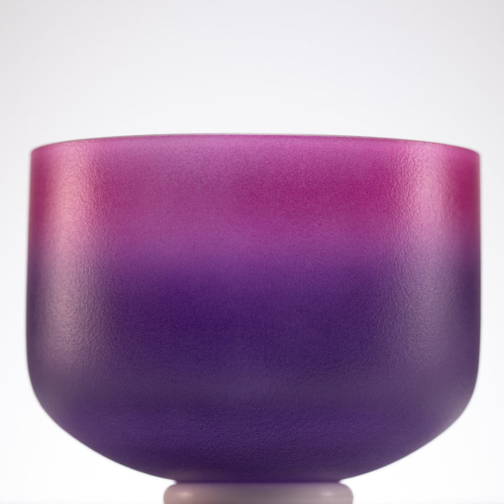 10" C-27 Blossoming Heart Frosted Crystal Singing Bowl
