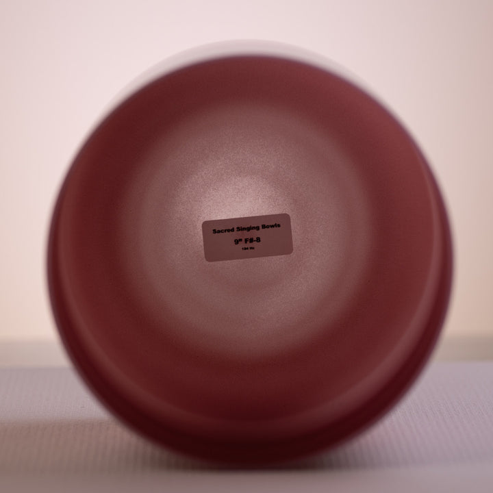 9” F#-8 Majestic Mauve Crystal Singing Bowl