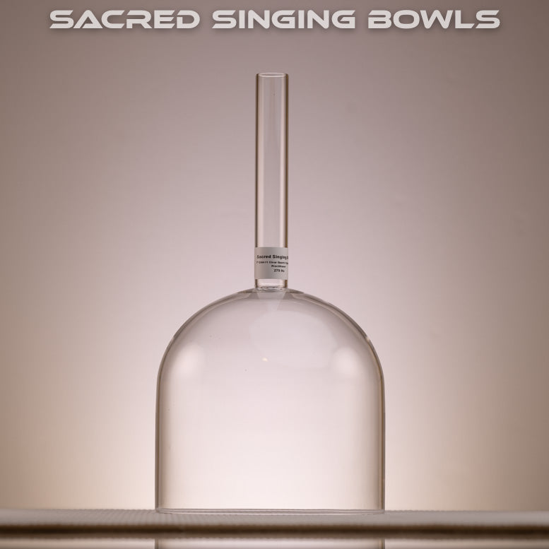 Sacred Singing Bowls: Handheld Clear Quartz Bowl