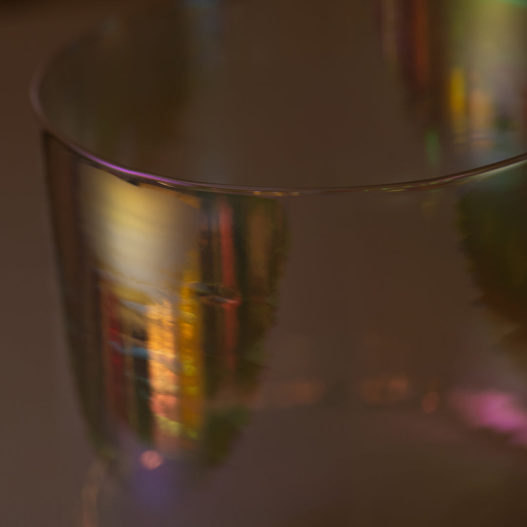 9" F#-2 Prismatic Crystal Singing Bowl