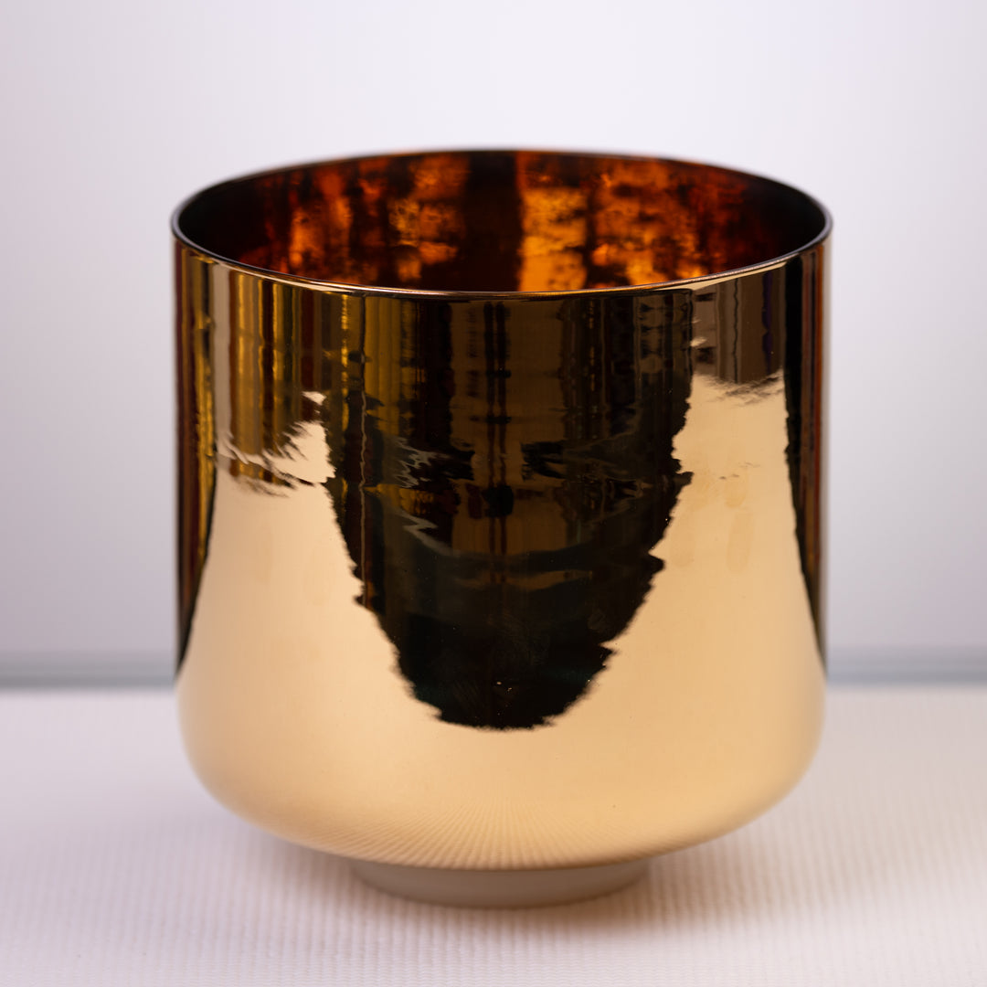 9" F#-29 24k Gold & Crystal Singing Bowl