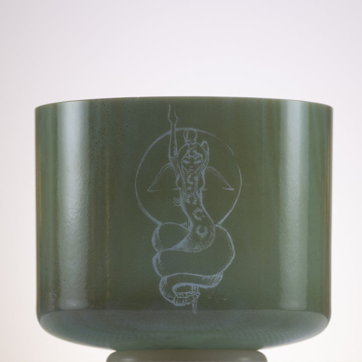 8" D#-50 Etched Mount Shasta Serpentine, Crystal Tones™