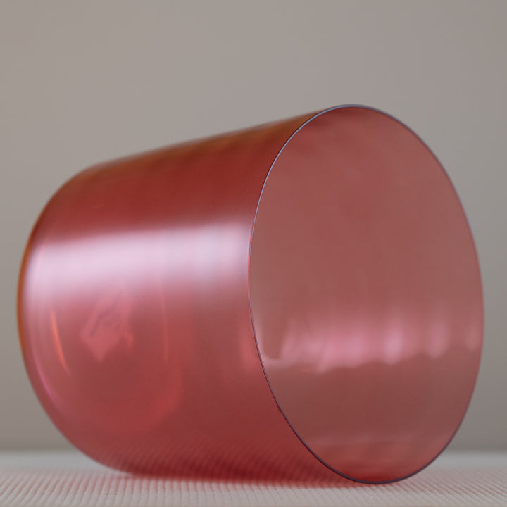 9" C-2 Ruby Ray Crystal Bowl